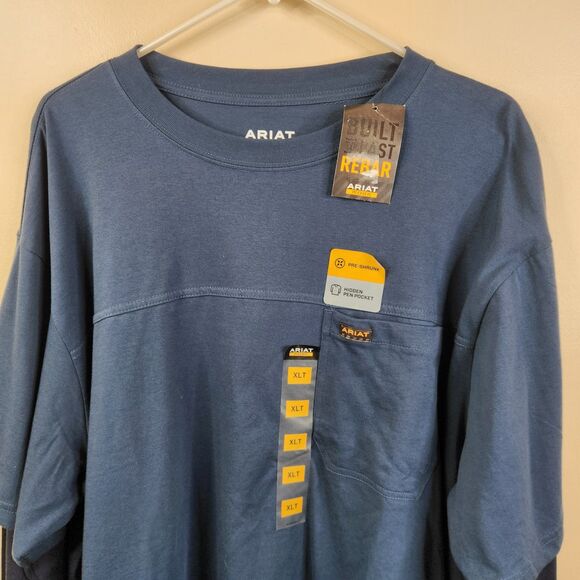 NEW Ariat Mens Rebar Cotton Strong Dually Long Sleeve Work Shirt XLT - Picture 3 of 9